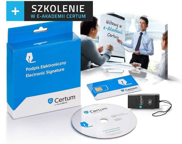 Zestaw CERTUM Mini — 1 rok ważności